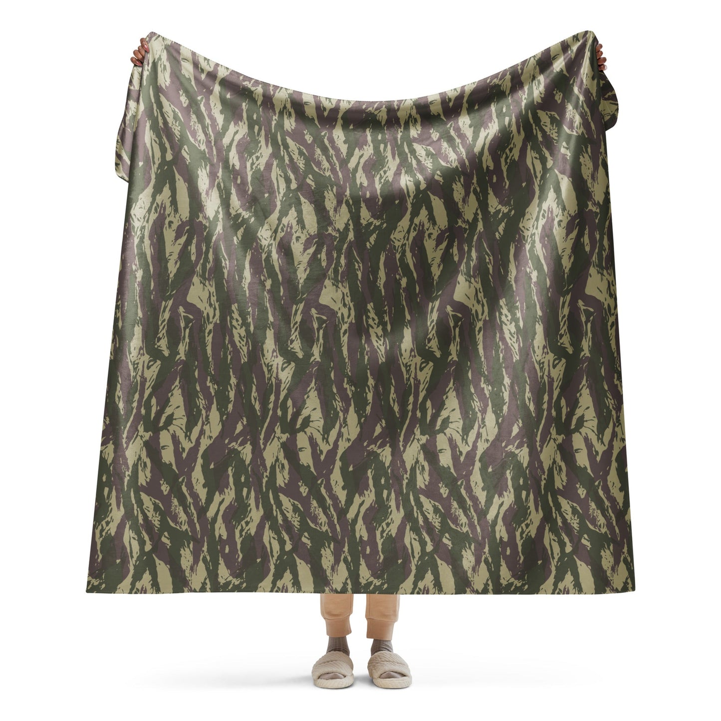 Serbian Lizard Arkan CAMO Sherpa blanket - 60″×80″ - Blankets