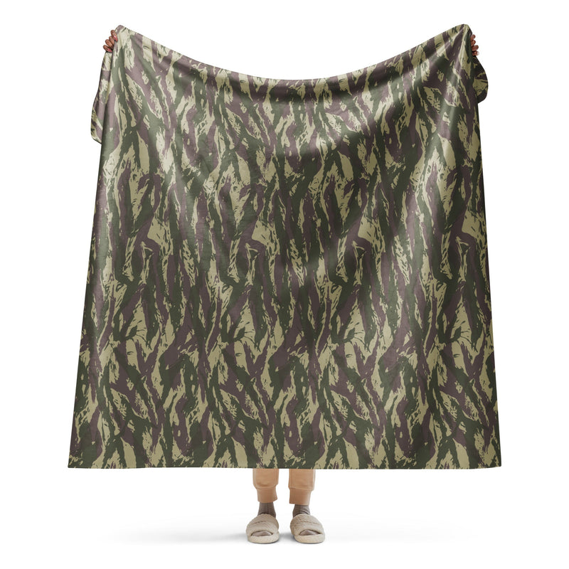 Lizard Serbian Arkan CAMO Sherpa Blanket - 60″×80″