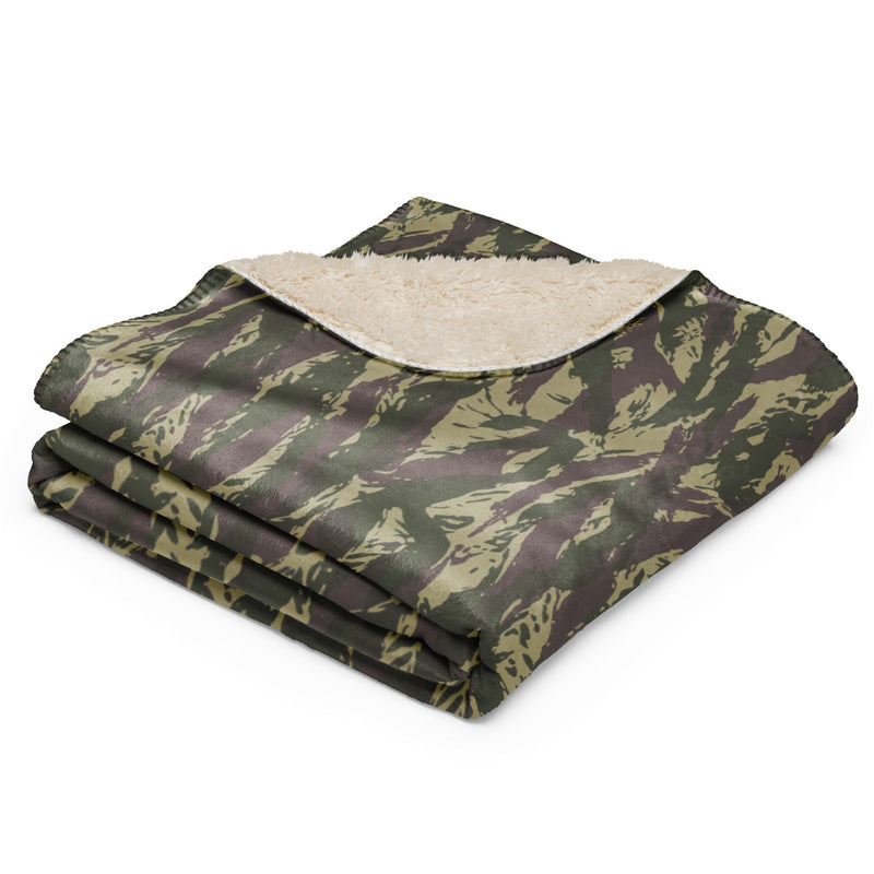 Lizard Serbian Arkan CAMO Sherpa Blanket