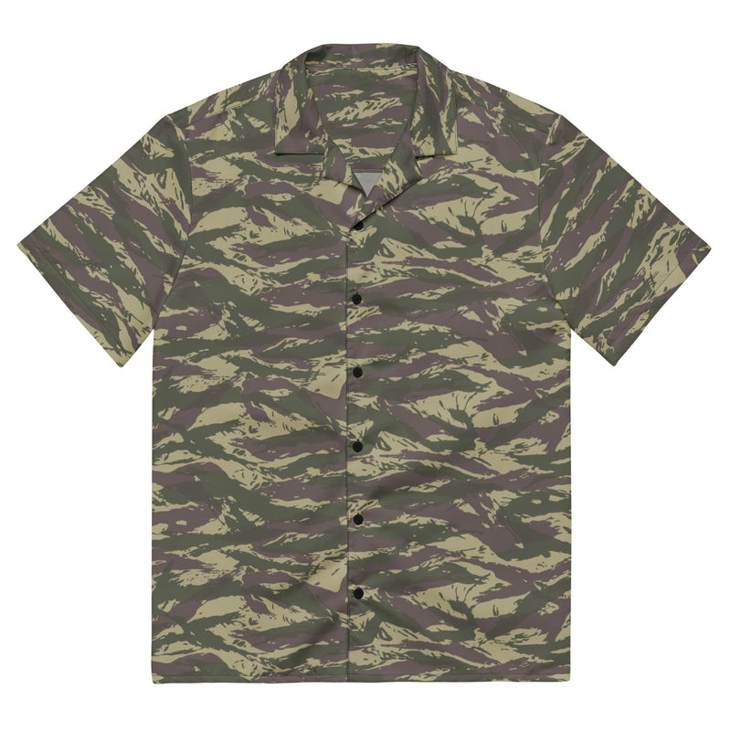 Lizard Serbian Arkan CAMO Unisex Short-Sleeve Button Shirt - 2XS - Button-Up