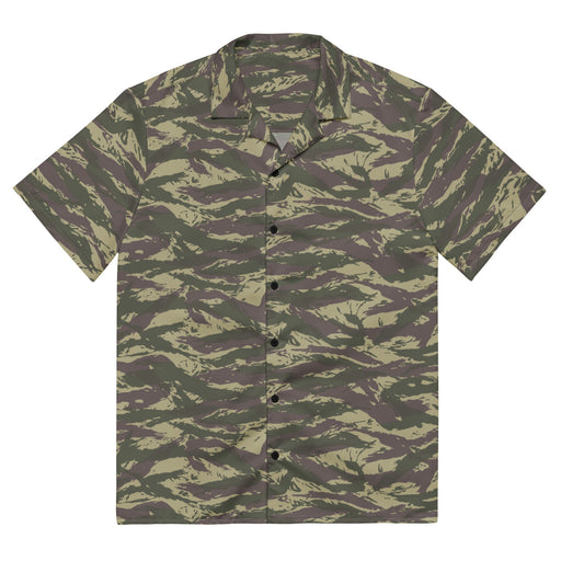 Lizard Serbian Arkan CAMO Unisex Short-Sleeve Button Shirt - 2XS - Button-Up
