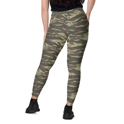 Serbian Lizard Arkan Volunteer Guard CAMO Leggings with pockets - Womens With Pockets