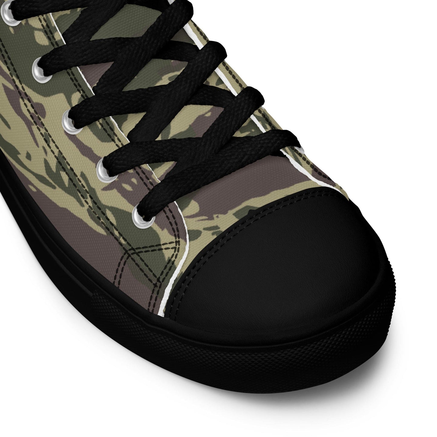 Serbian Lizard Arkan Volunteer Guard CAMO Men’s high top canvas shoes - Mens High Top Canvas Shoes