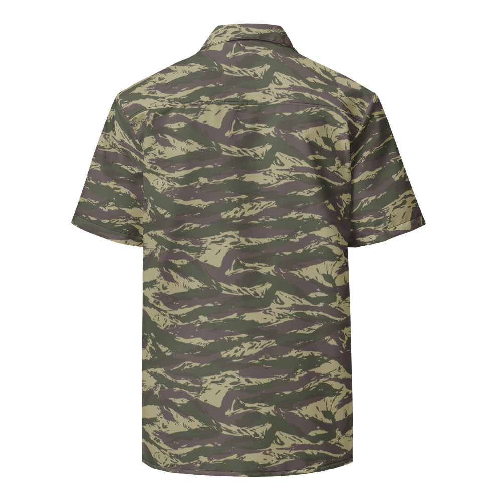 Serbian Lizard Arkan Volunteer Guard CAMO Unisex button shirt - Button Shirt