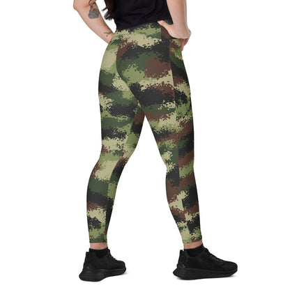 Serbian M-MDU-10 CAMO Leggings with pockets - 2XS - Womens With Pockets