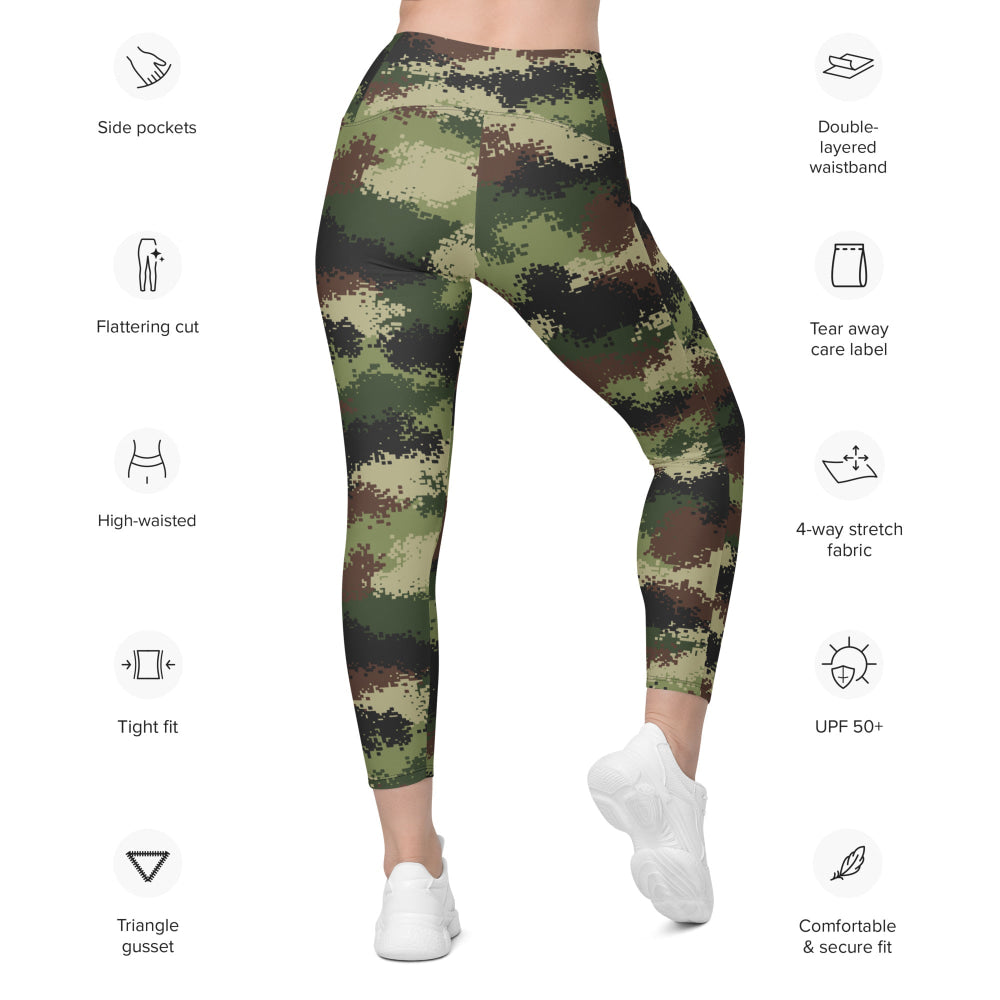 Serbian M-MDU-10 CAMO Leggings with pockets - Womens With Pockets