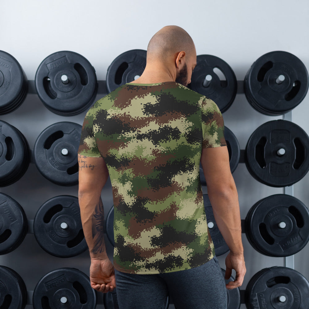 Serbian M-MDU-10 CAMO Men’s Athletic T-shirt - Mens T-Shirt