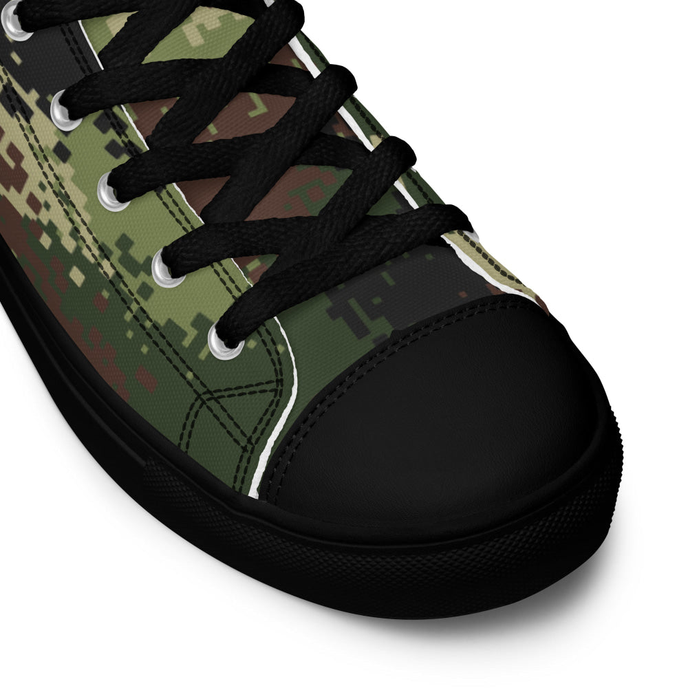 Serbian M-MDU-10 CAMO Men’s high top canvas shoes - Mens High Top Canvas Shoes