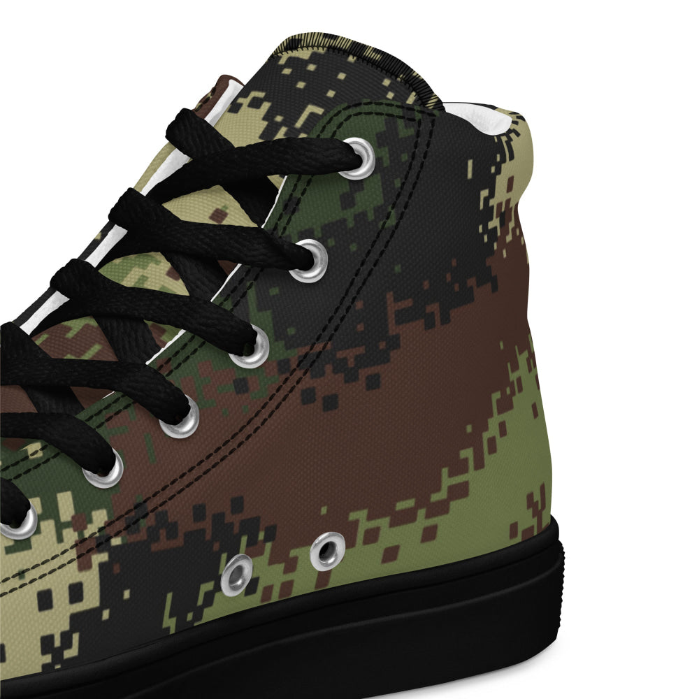 Serbian M-MDU-10 CAMO Men’s high top canvas shoes - Mens High Top Canvas Shoes