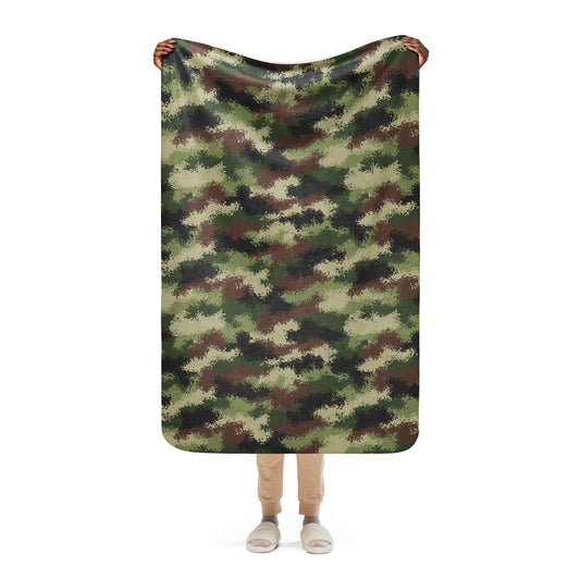 Serbian Digital CAMO Sherpa blanket - 37″×57″ - Blankets