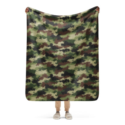 Serbian M-MDU-10 CAMO Sherpa blanket - 50″×60″ - Blanket