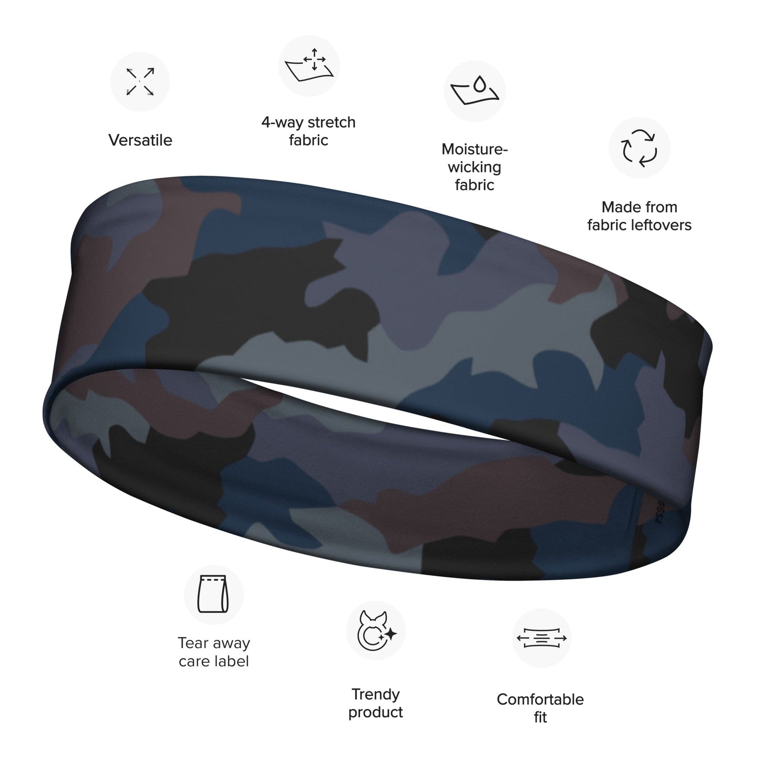 Serbian M89 Oak Leaf Police CAMO Headband - M - Headbands