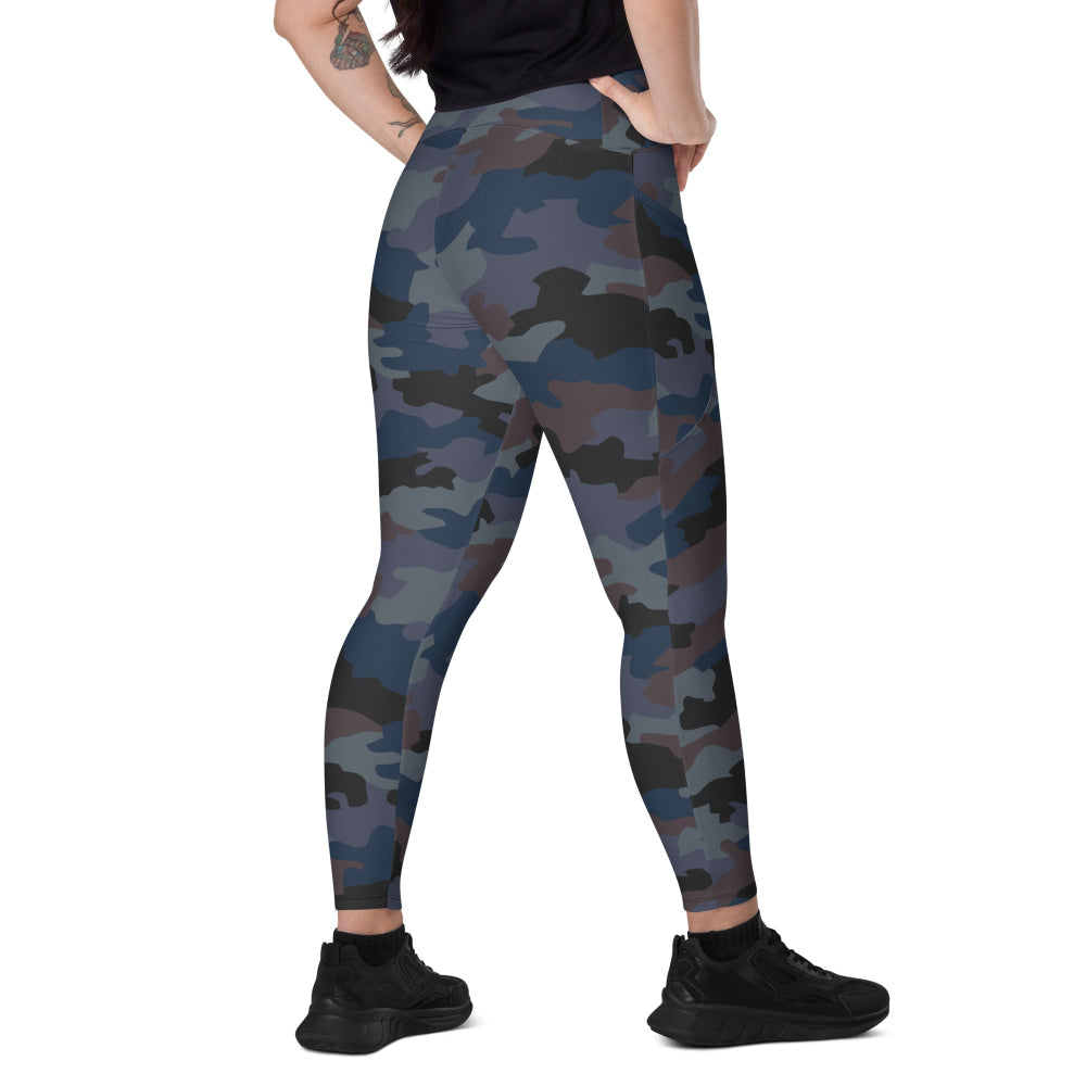 Serbian M89 Oak Leaf Police CAMO Leggings with pockets - 2XS - Womens With Pockets