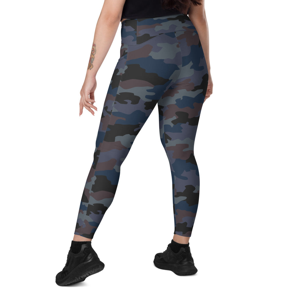 Serbian M89 Oak Leaf Police CAMO Leggings with pockets - Womens With Pockets