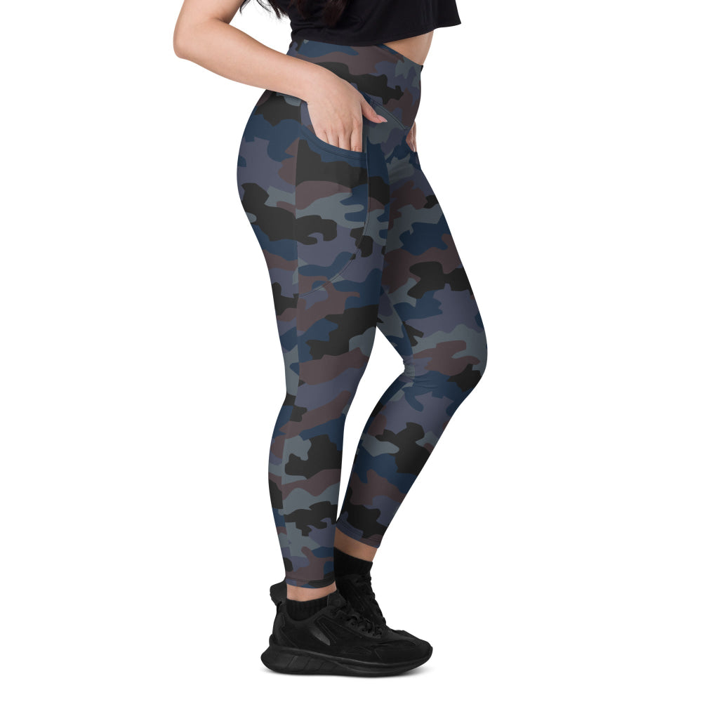 Serbian M89 Oak Leaf Police CAMO Leggings with pockets - Womens With Pockets