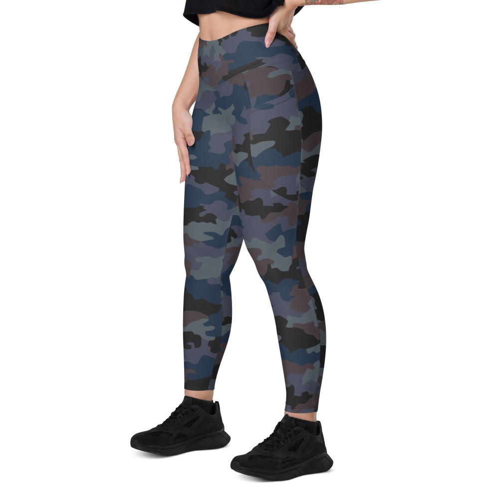 Serbian M89 Oak Leaf Police CAMO Leggings with pockets - Womens With Pockets