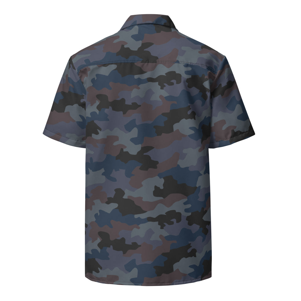 Serbian M89 Oak Leaf Police CAMO Unisex button shirt - Button Shirt