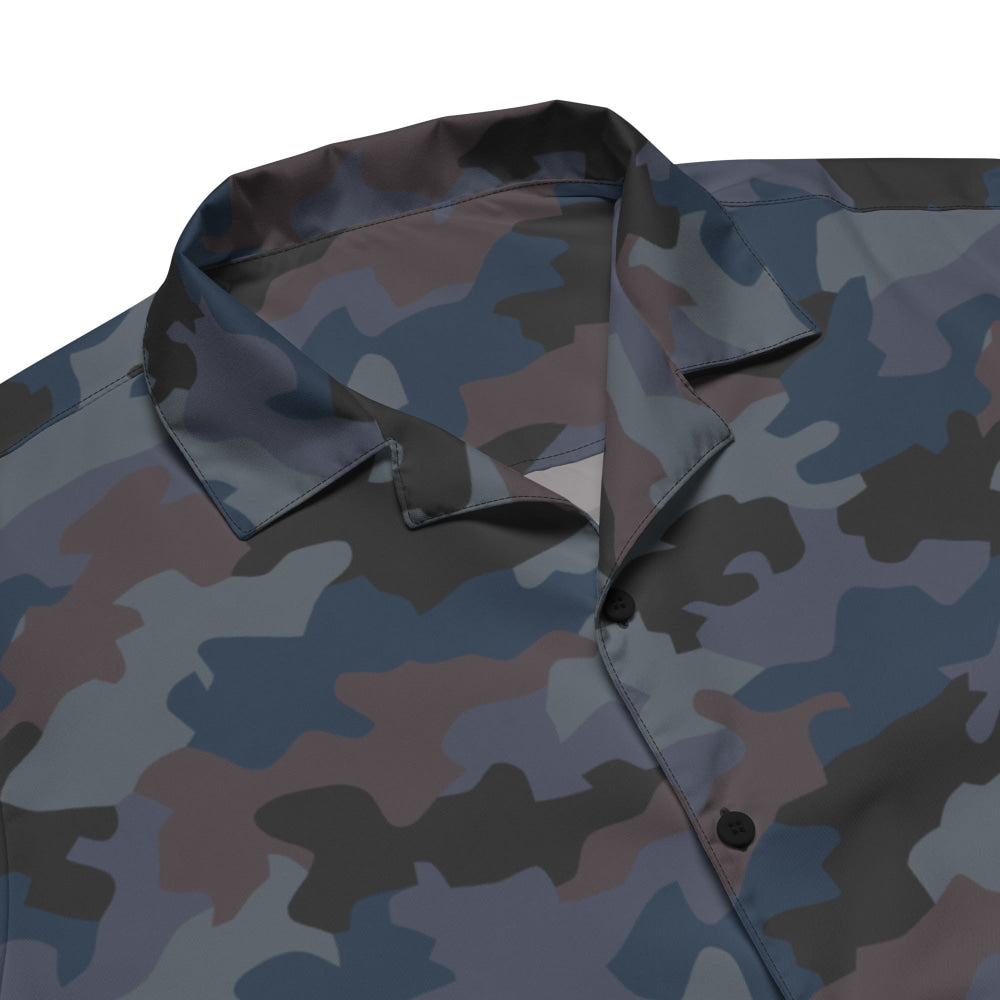 Serbian M89 Oak Leaf Police CAMO Unisex button shirt - Button Shirt