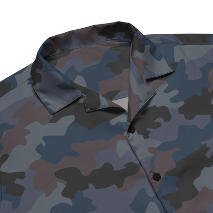 Serbian M89 Oak Leaf Police CAMO Unisex button shirt - Button Shirt