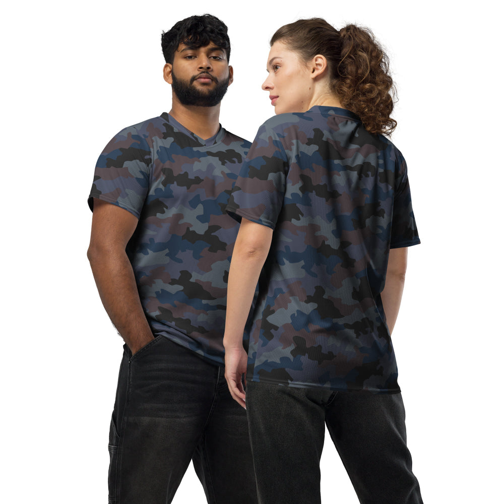 Serbian M89 Oak Leaf Police CAMO unisex sports jersey - 2XS - Unisex Sports Jersey