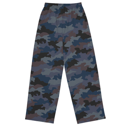 Serbian M89 Oak Leaf Police CAMO unisex wide-leg pants - Unisex Wide-Leg Pants