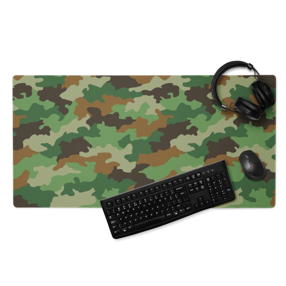 Serbian M93 Oak Leaf CAMO Gaming mouse pad - 36″×18″