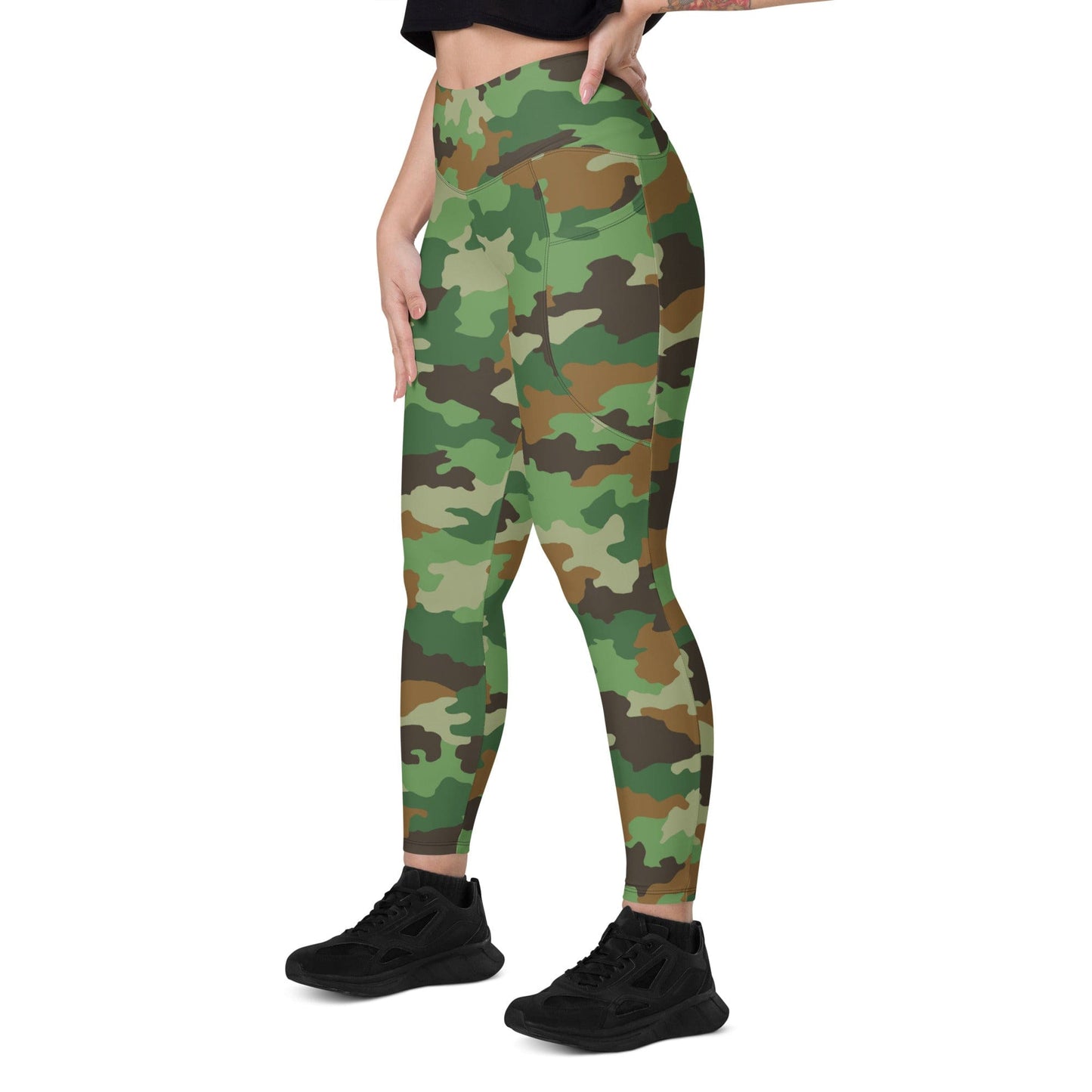 Serbian M93 Oak Leaf CAMO Leggings with pockets - Womens With Pockets