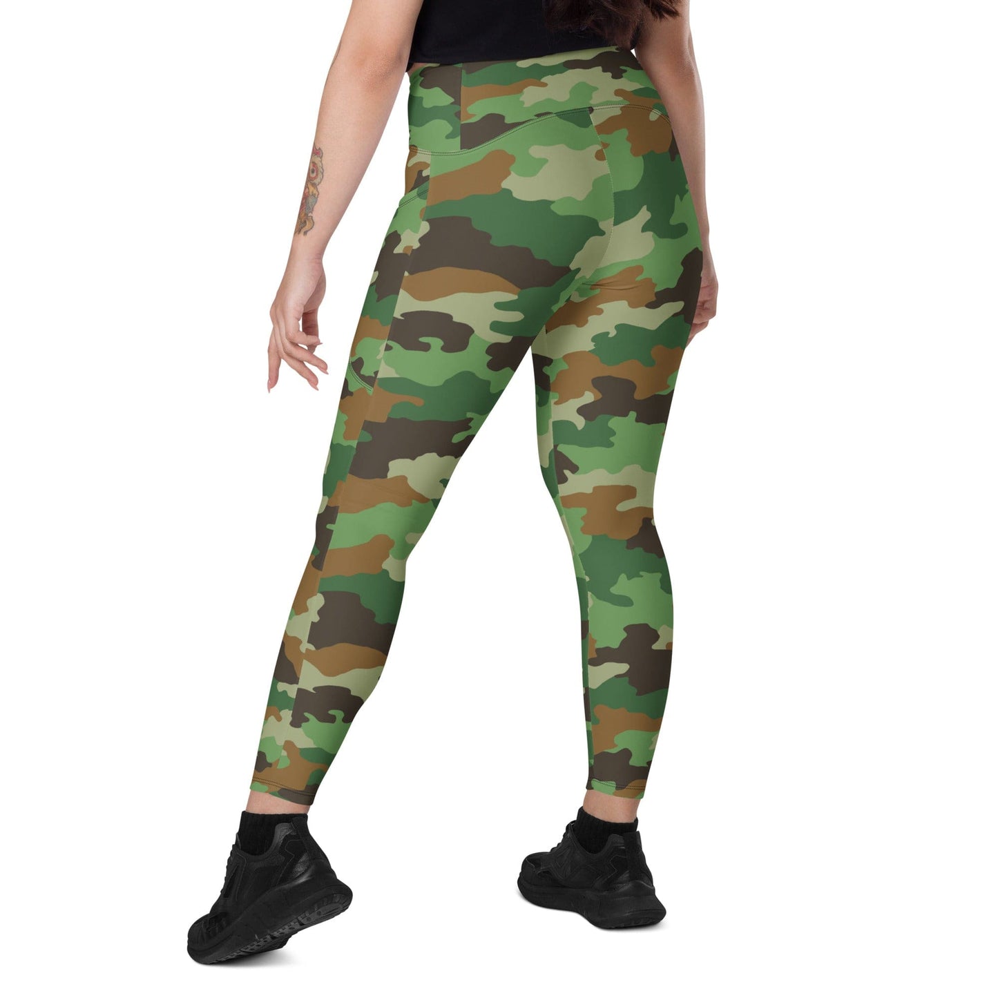 Serbian M93 Oak Leaf CAMO Leggings with pockets - Womens With Pockets