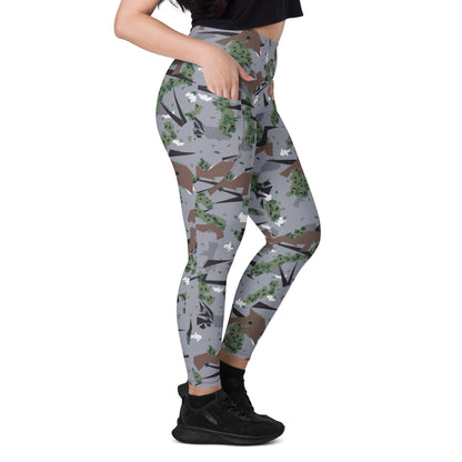 Serbian Montenegro Karst CAMO Leggings with pockets - Womens With Pockets