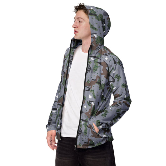 Serbian Montenegro Karst CAMO Men’s windbreaker - XS - Mens Windbreaker