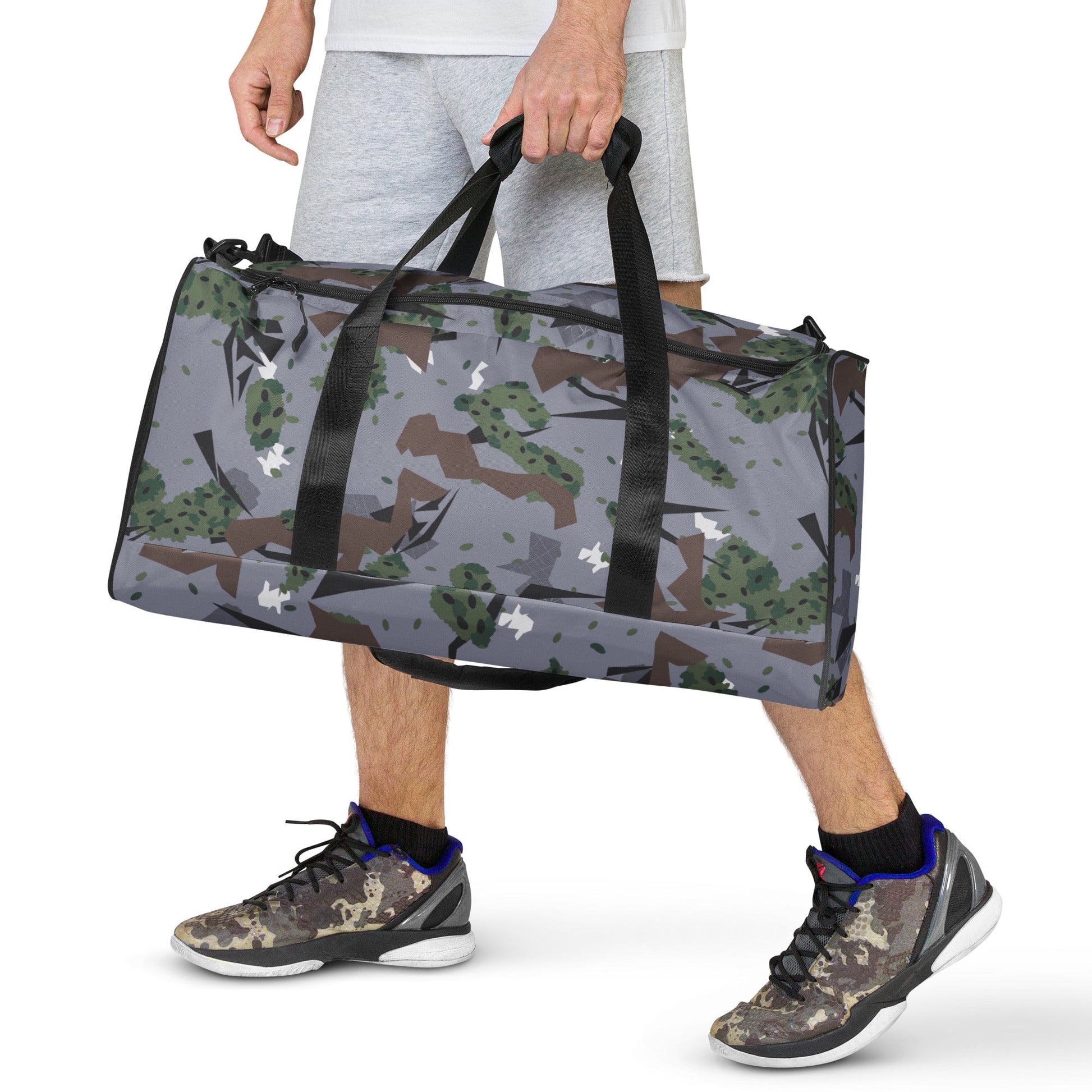 Serbian Montenegro Karst Mountain CAMO Duffle Bag