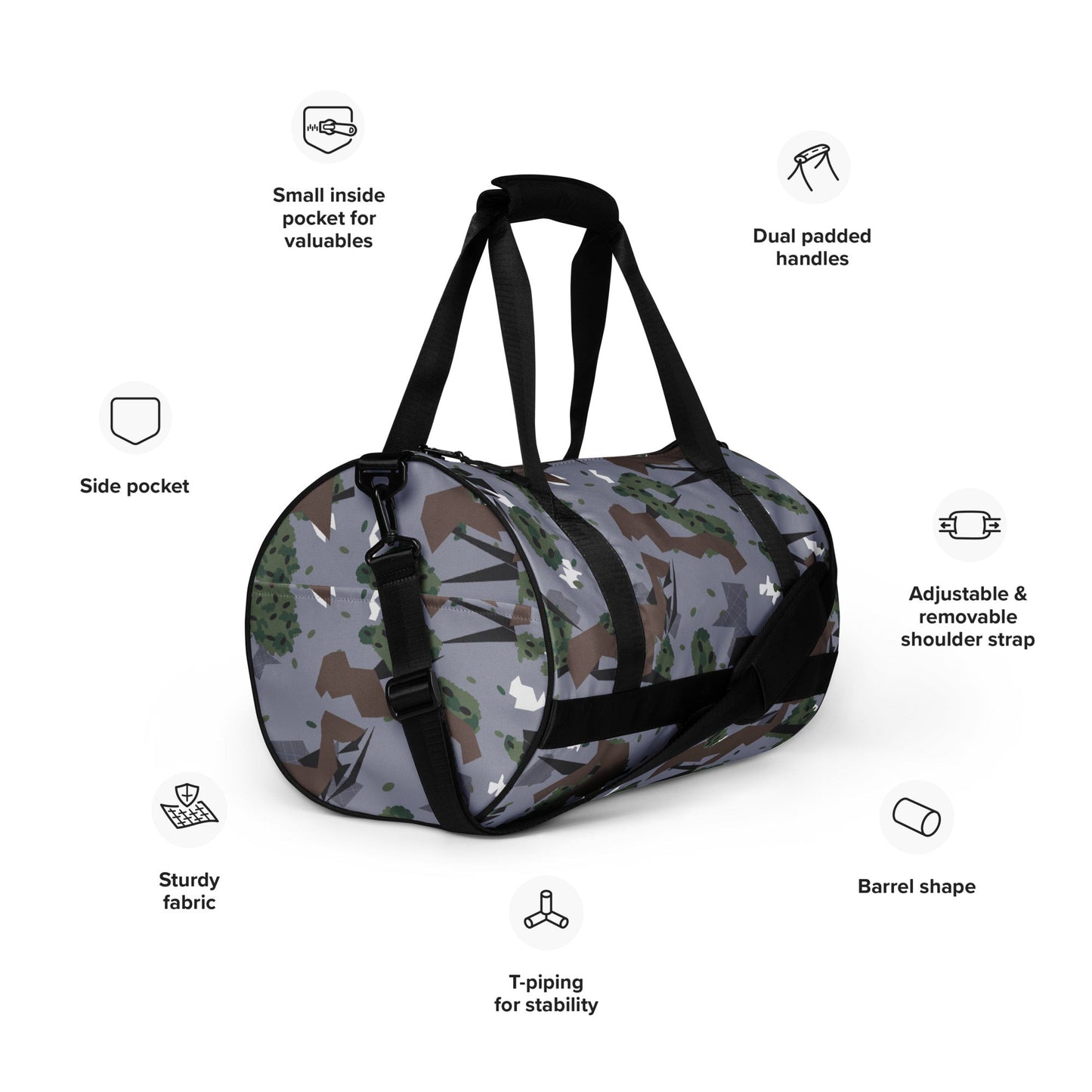 Serbian Montenegro Karst Mountain CAMO gym bag - Gym Bags