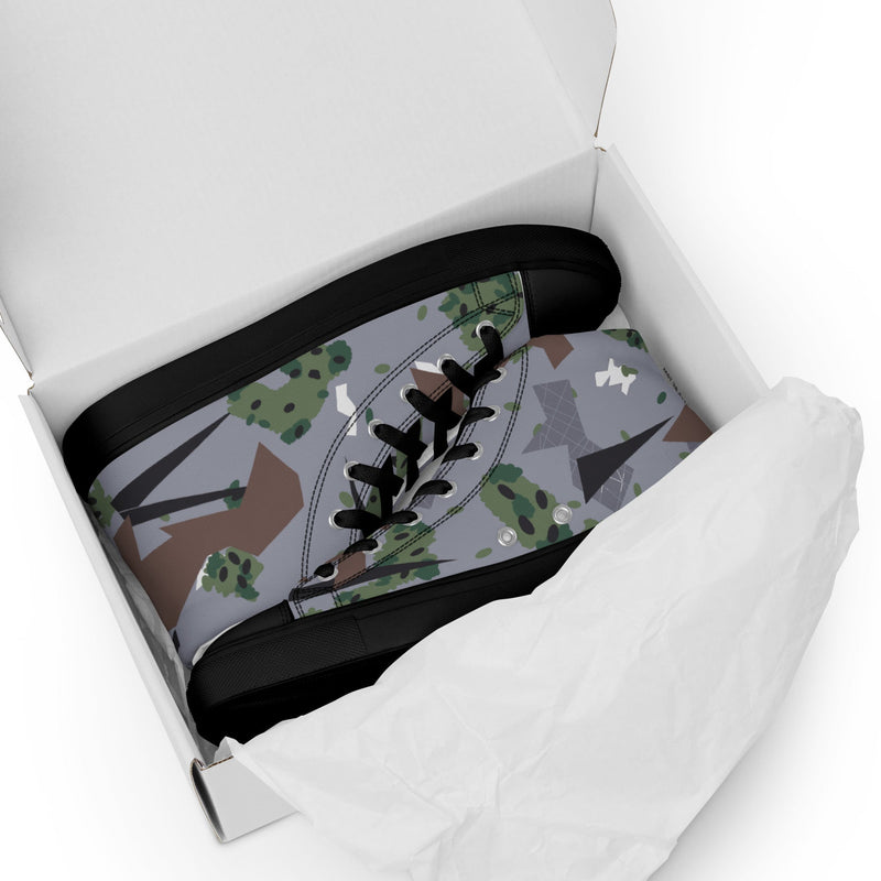 Karst Mountain Serbian Montenegro CAMO Mens High-Top Canvas Shoes