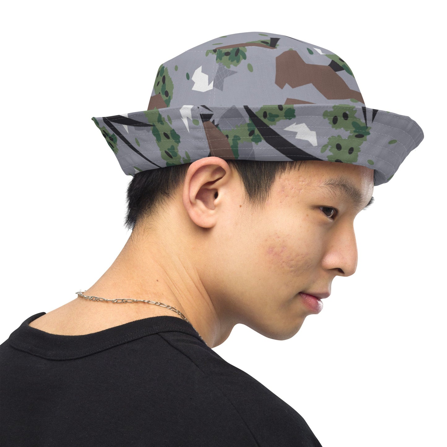 Serbian Montenegro Karst Mountain CAMO Reversible bucket hat - Bucket Hats