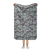 Karst Mountain Serbian Montenegro CAMO Sherpa Blanket - 37″×57″