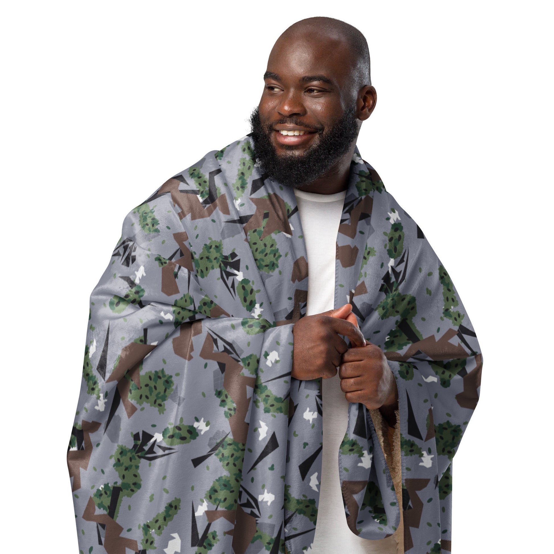 Serbian Montenegro Karst Mountain CAMO Sherpa blanket - Blanket
