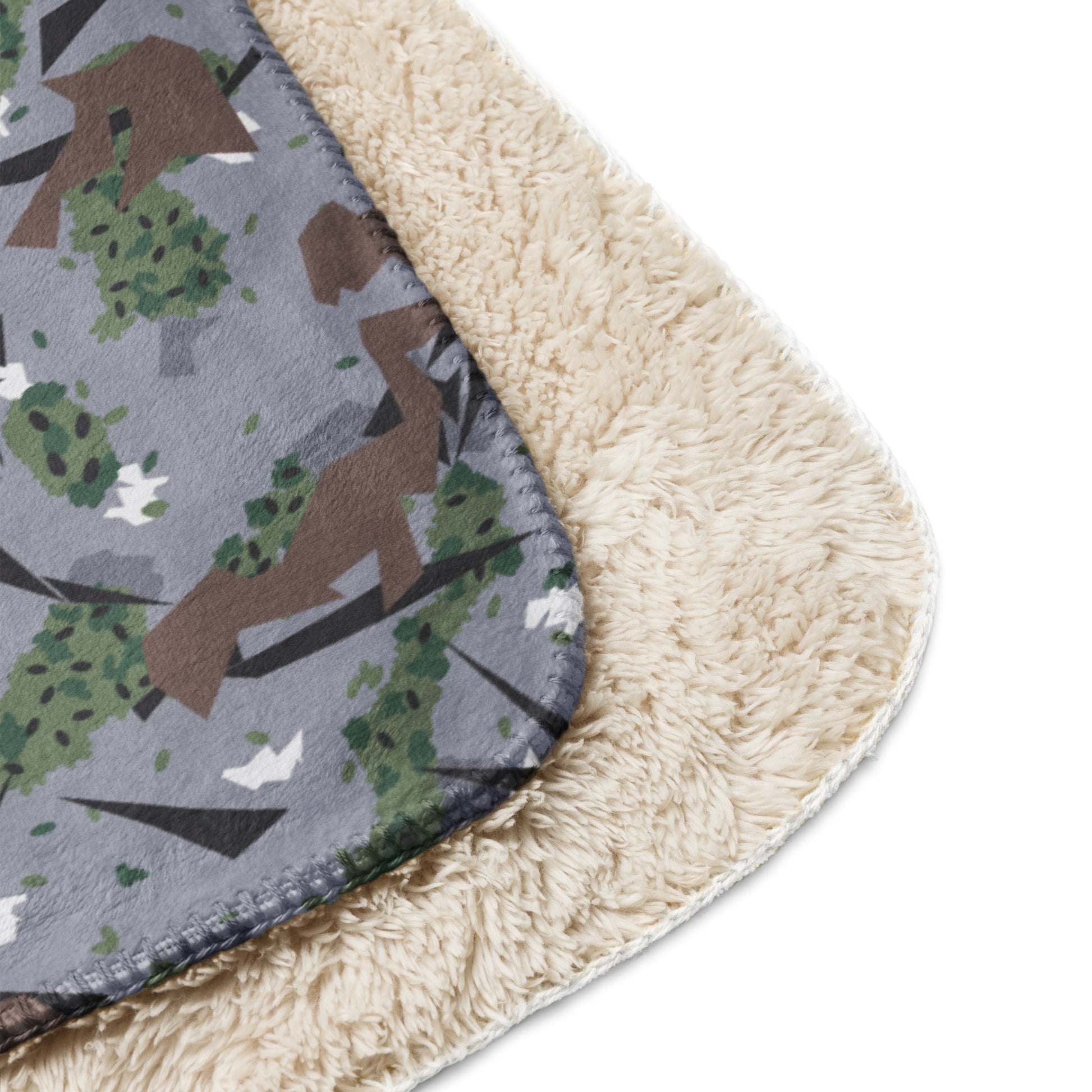 Serbian Montenegro Karst Mountain CAMO Sherpa blanket - Blanket