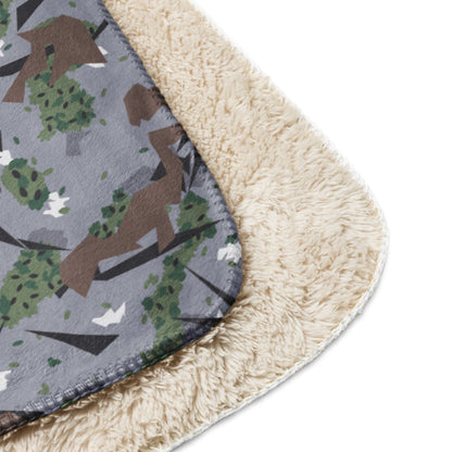 Serbian Montenegro Karst Mountain CAMO Sherpa blanket - Blanket