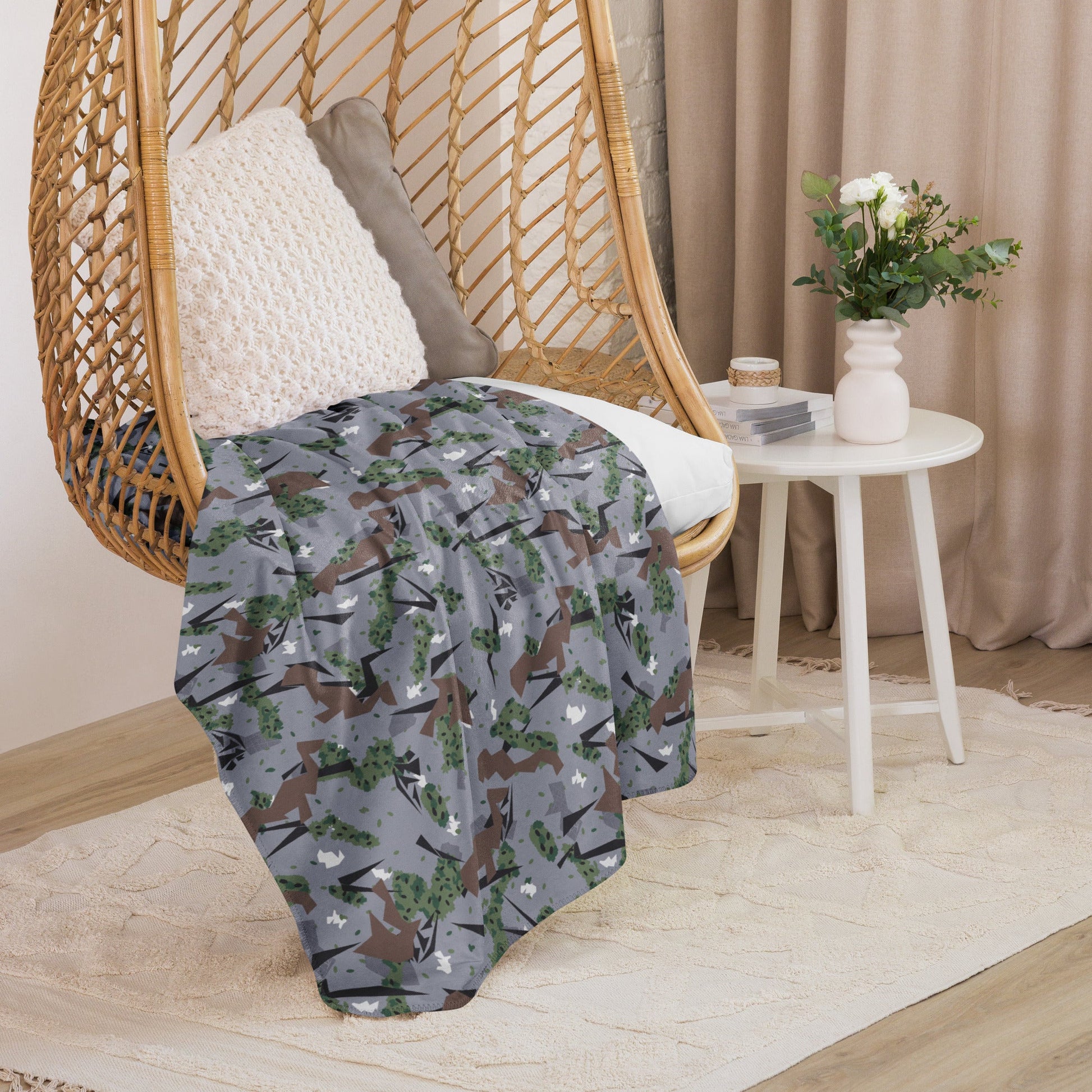 Serbian Montenegro Karst Mountain CAMO Sherpa blanket - Blanket