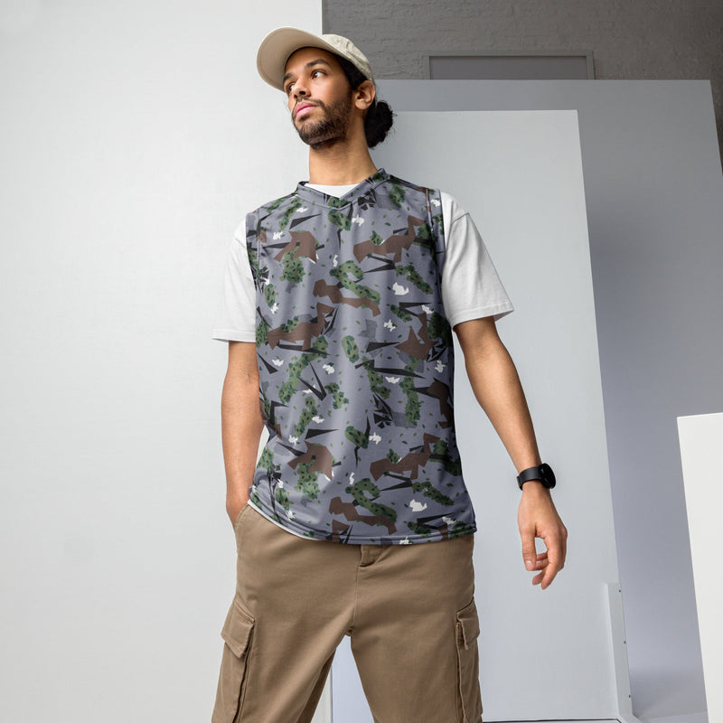 Karst Mountain Serbian Montenegro CAMO Unisex Basketball Jersey - 2XS