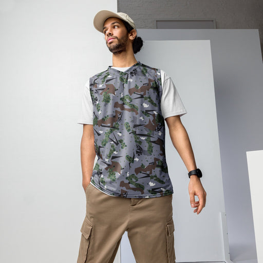 Karst Mountain Serbian Montenegro CAMO Unisex Basketball Jersey - 2XS