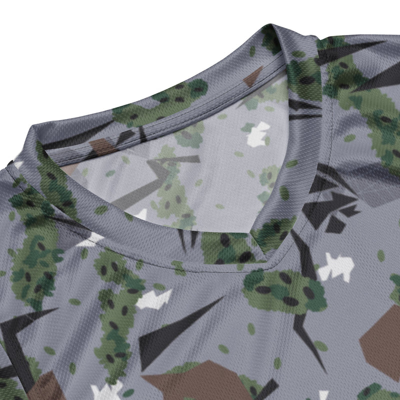 Karst Mountain Serbian Montenegro CAMO Unisex Basketball Jersey
