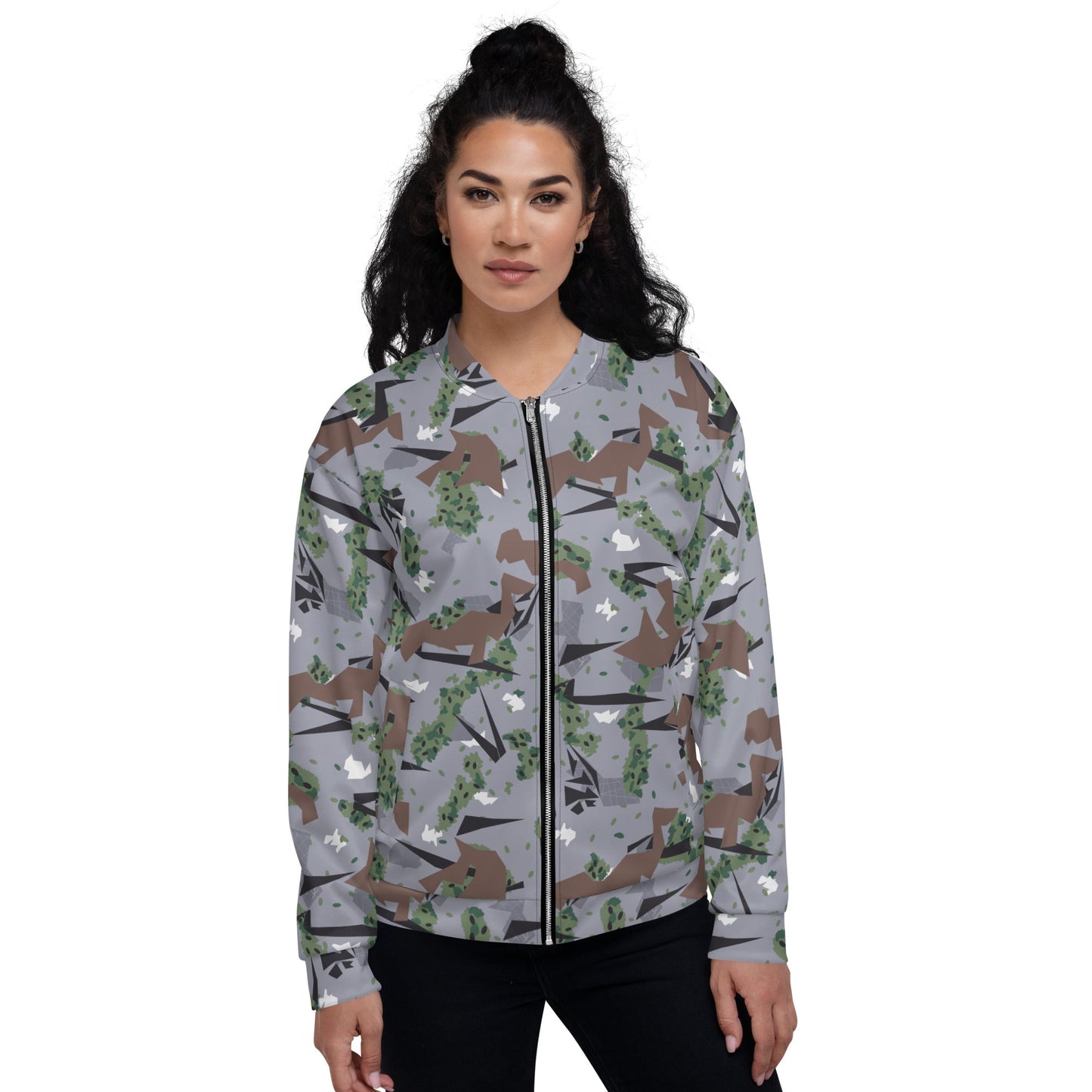 Serbian Montenegro Karst Mountain CAMO Unisex Bomber Jacket - Jackets