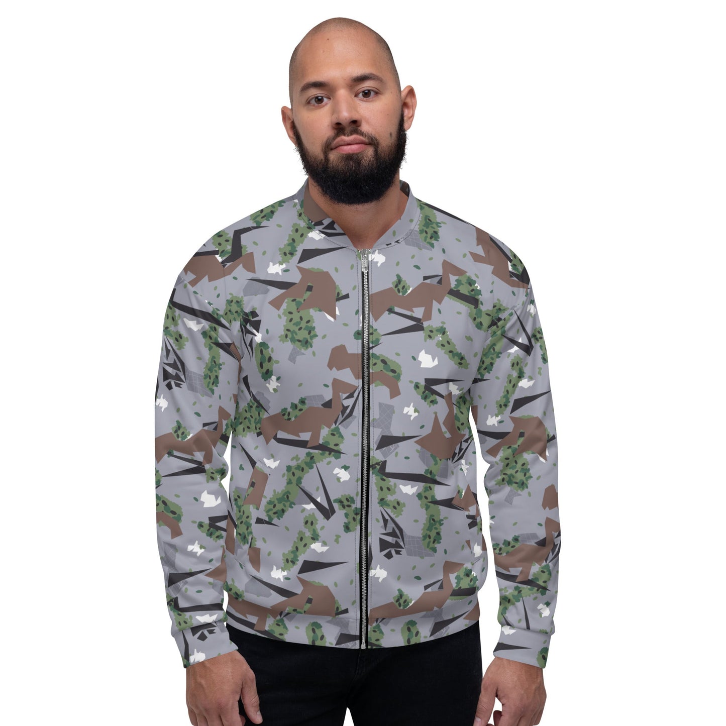 Serbian Montenegro Karst Mountain CAMO Unisex Bomber Jacket - Jackets