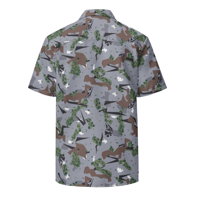 Karst Mountain Serbian Montenegro CAMO Unisex Short-Sleeve Button Shirt - Button-Up