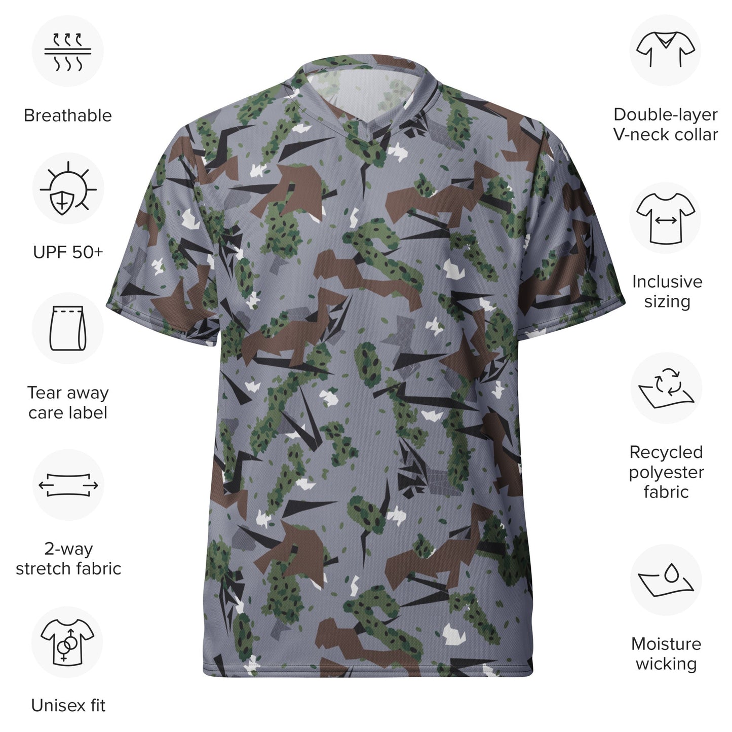 Serbian Montenegro Karst Mountain CAMO unisex sports jersey Sports Jerseys