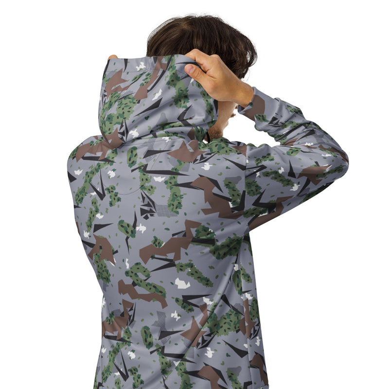 Karst Mountain Serbian Montenegro CAMO Unisex Zip Hoodie