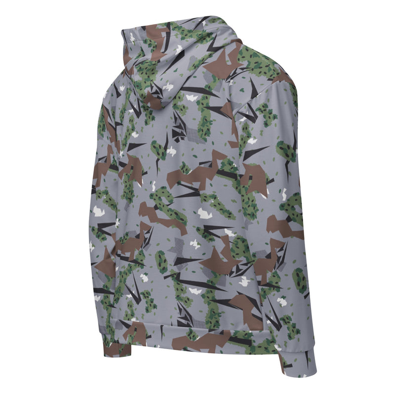 Karst Mountain Serbian Montenegro CAMO Unisex Zip Hoodie