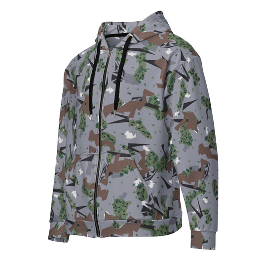 Serbian Montenegro Karst Mountain CAMO Unisex zip hoodie Zip Hoodies