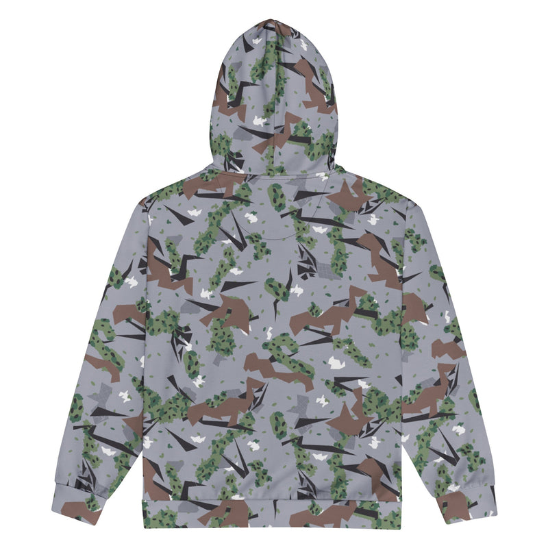 Karst Mountain Serbian Montenegro CAMO Unisex Zip Hoodie